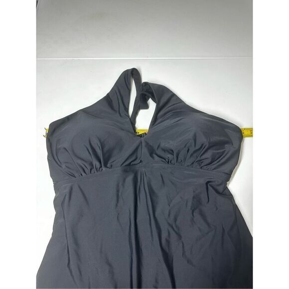 LYSA Kylie High Neck Plus Size One Piece Black Swimsuit Size 1X (18-20) - Picture 8 of 16